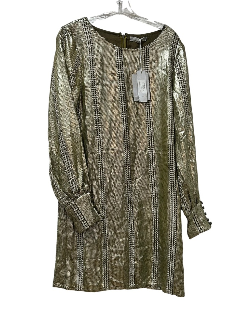 NWT Dallin Chase Sequins Cardew Dress in Moss Women's Size L Large New with tag